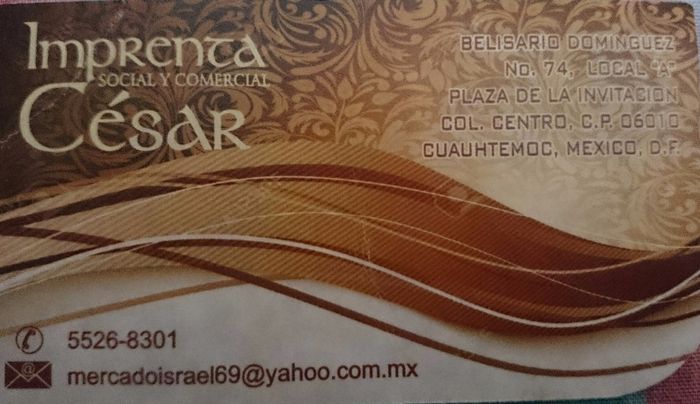 Tarjeta de presentación