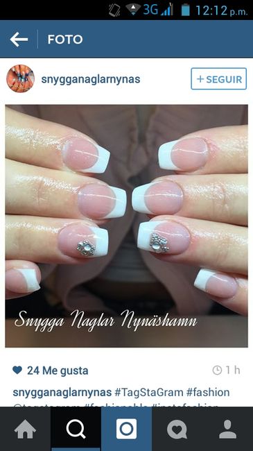 Que tipo de uñas conviene?? con detalle y excusivo?? o un manicura frances ?? - 1
