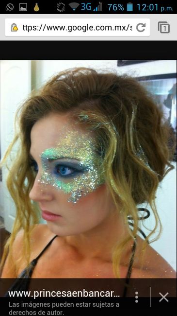 Maquillaje de sirena para novia - 1