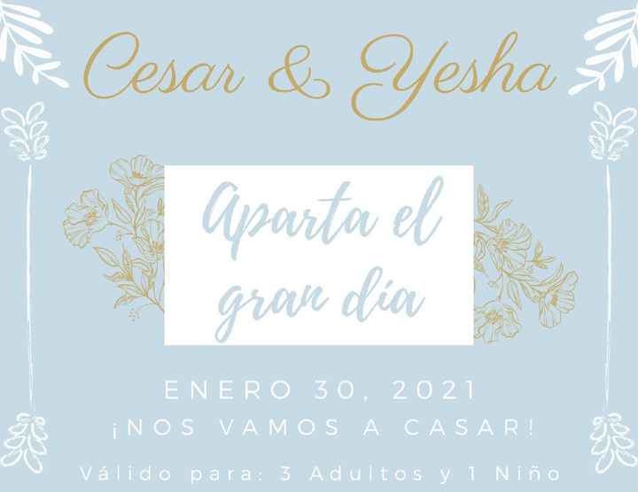 Vota para mi Save the Date - 1