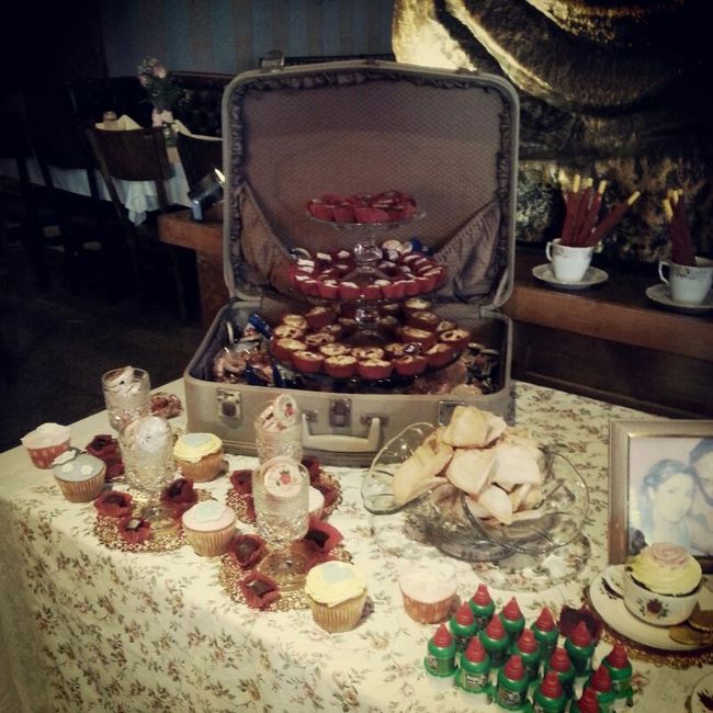 Adornos mesa de postres