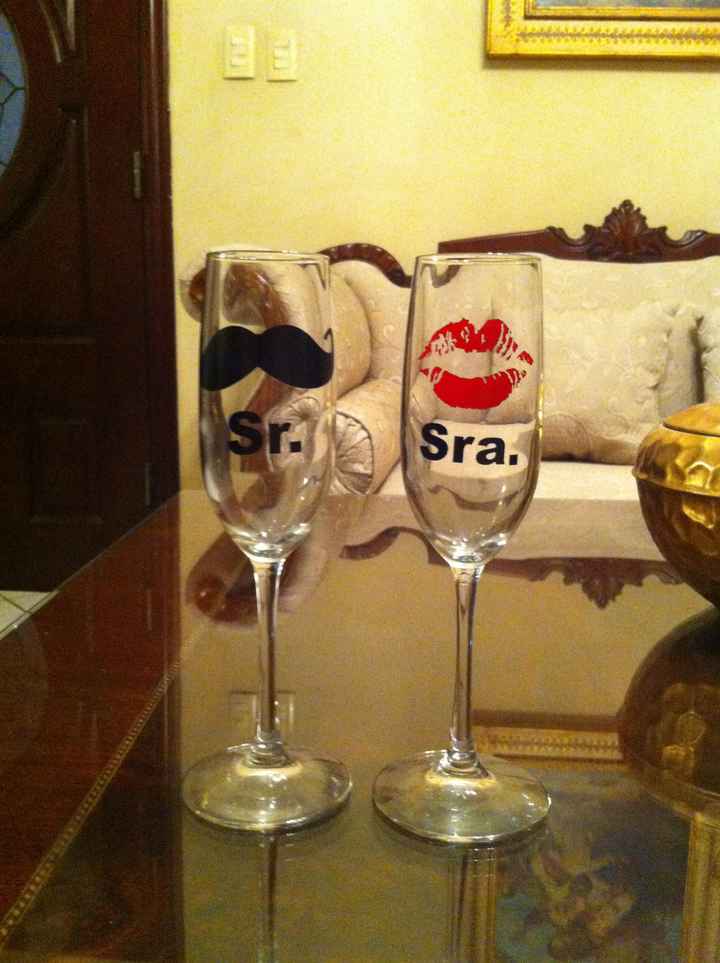 Copas para el brindis