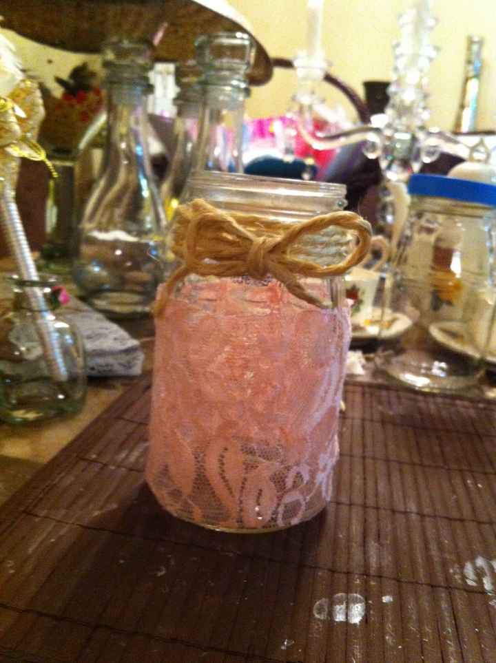 El primer frasco terminado