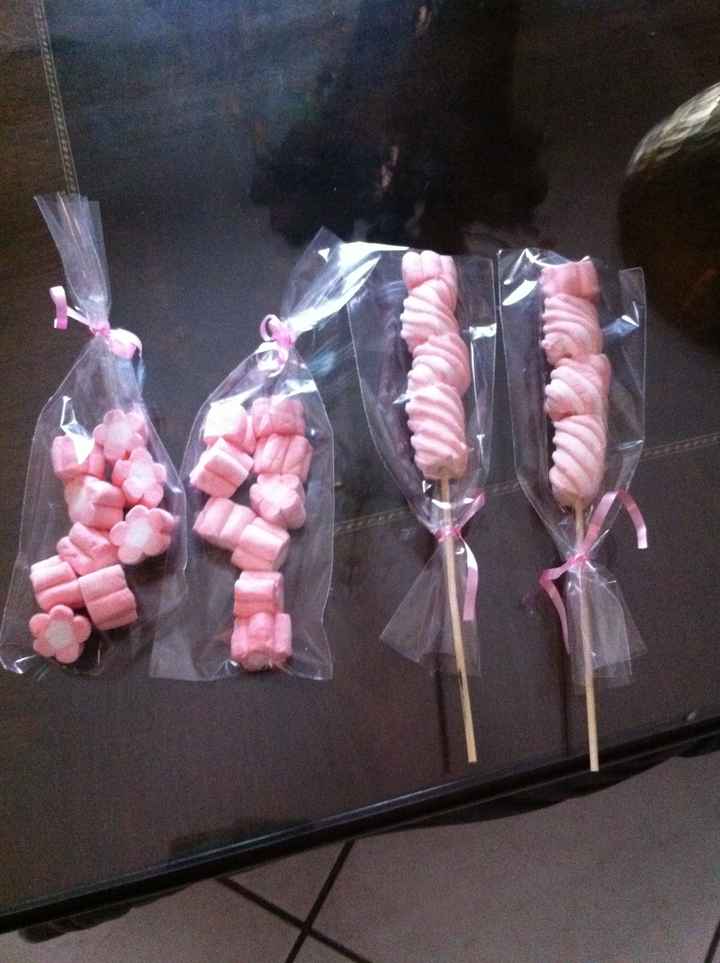 Bolsitas de bombom y brochetas