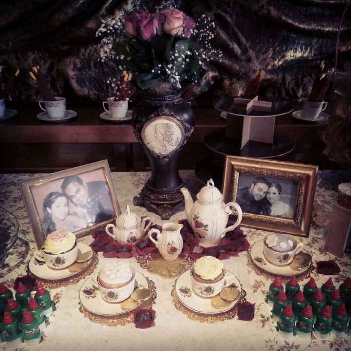 Adornos mesa de postres