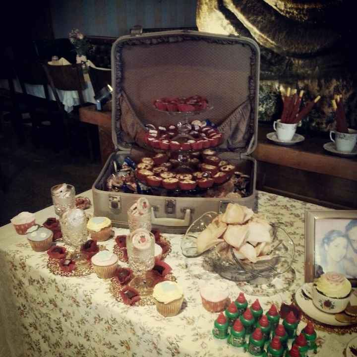 Adornos mesa de postres