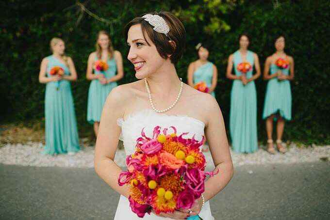 Bodas de glamour para este verano con combinaciones color aqua!!! - 2