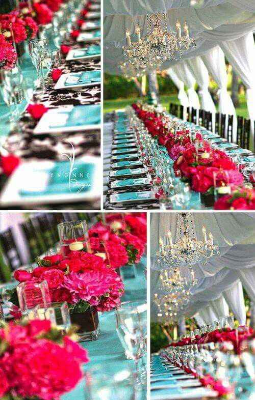 Bodas de glamour para este verano con combinaciones color aqua!!! - 10