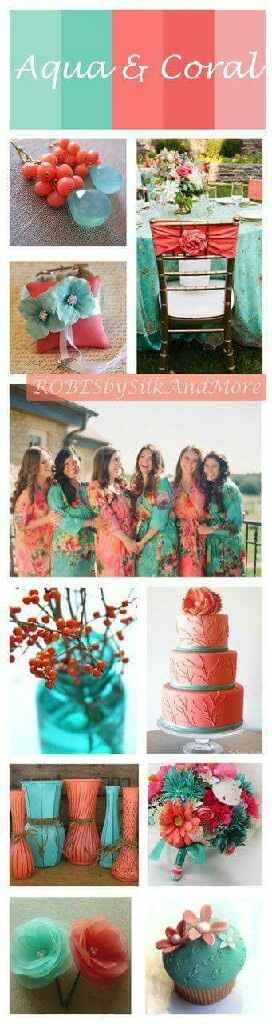 Bodas de glamour para este verano con combinaciones color aqua!!! - 14