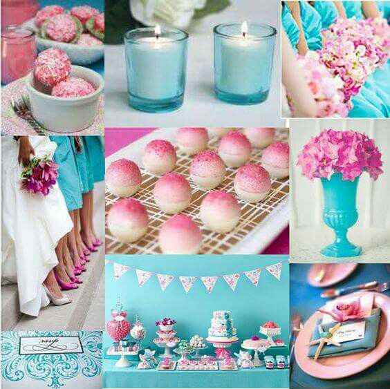Bodas de glamour para este verano con combinaciones color aqua!!! - 19