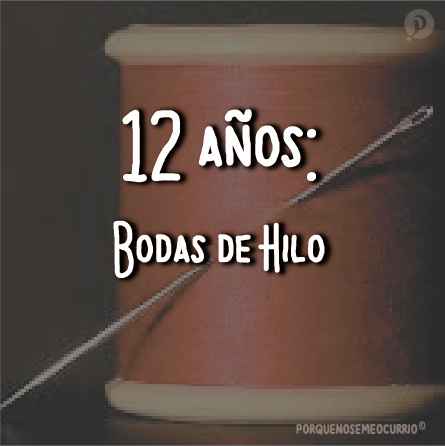 Doceavo aniversario: “Hilo”, algunos lo simbolizan como que ustedes siempre estuvieron conectados po