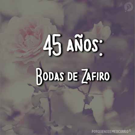 45 años, su relación es uno entre miles que ha durado mucho tiempo, son algo muy valioso.  