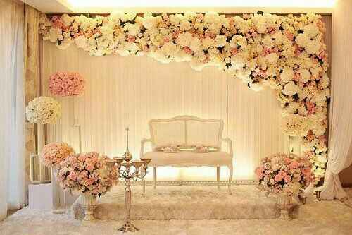 Decoración para mesa de novios - 1