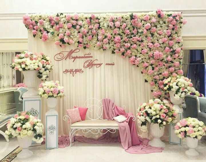 Decoración para mesa de novios - 3