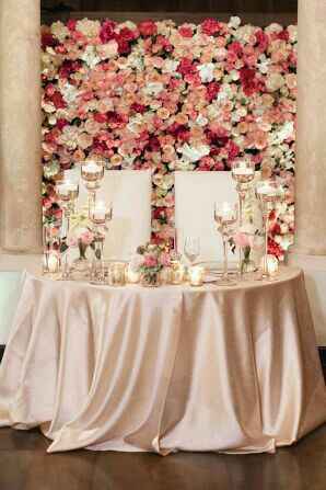 Decoración para mesa de novios - 5