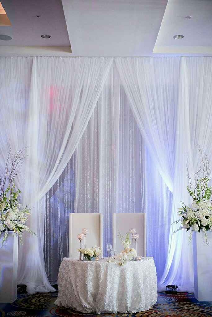 Decoración para mesa de novios - 8