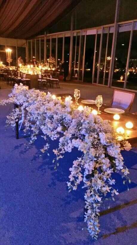 Decoración para mesa de novios - 11