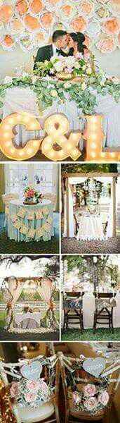 Decoración para mesa de novios - 13
