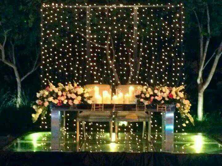 Decoración para mesa de novios - 19