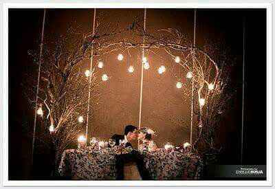 Decoración para mesa de novios - 31