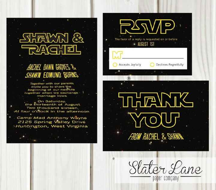 Ideas para una boda de star wars que la fuerza los acompañe - 2