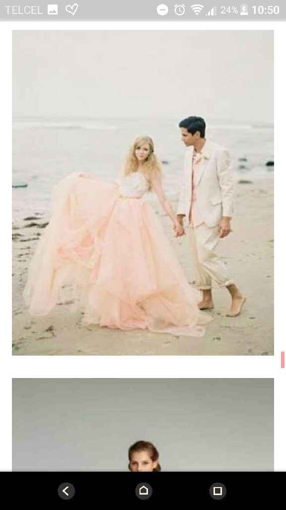  Vestidos de novia en color pastel - 1