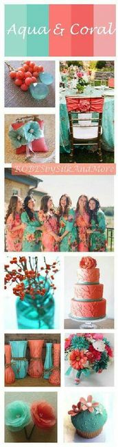 Bodas de glamour para este verano con combinaciones color aqua!!! - 14