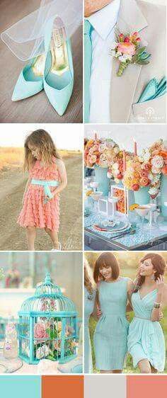 Bodas de glamour para este verano con combinaciones color aqua!!! - 20