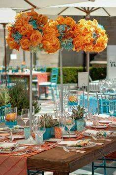 Bodas de glamour para este verano con combinaciones color aqua!!! - 21