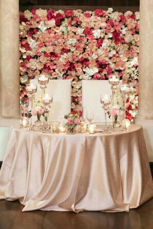 Decoración para mesa de novios - 5