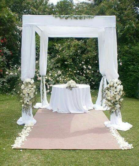 Decoración para mesa de novios - 14