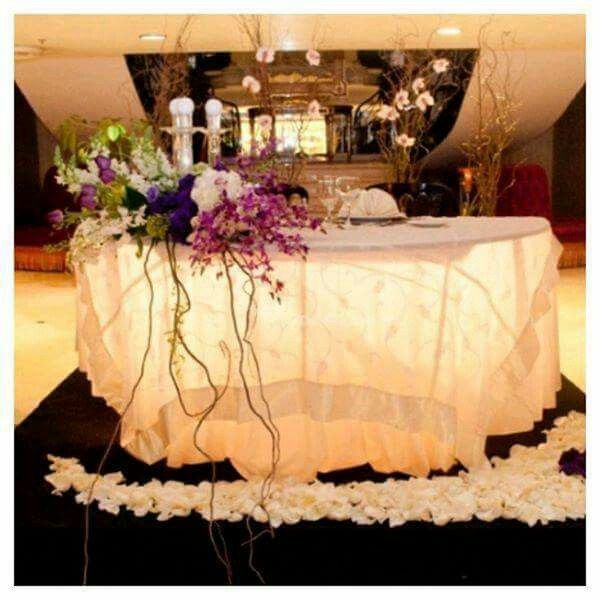 Decoración para mesa de novios - 16