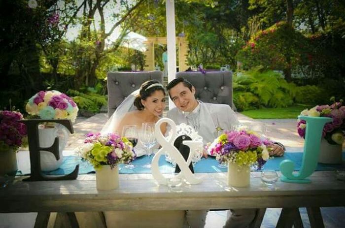 Decoración para mesa de novios - 20