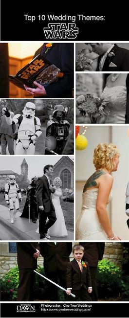 Ideas para una boda de star wars que la fuerza los acompañe - 26