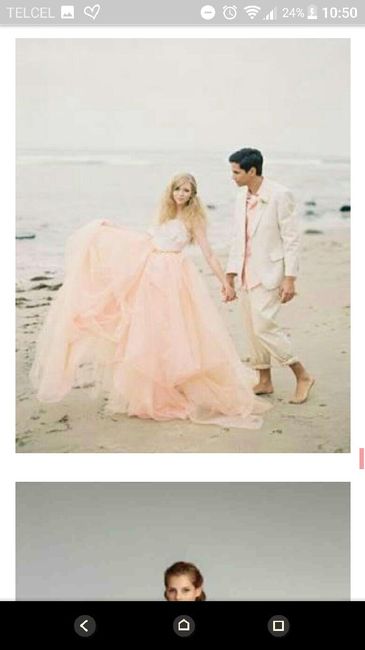  Vestidos de novia en color pastel - 1