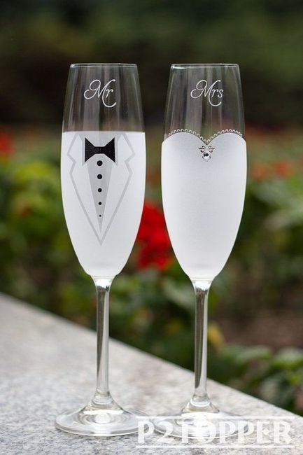  Ideas para decorar las copas de los novios. - 8