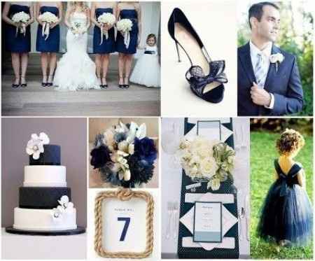 boda con decoración azul