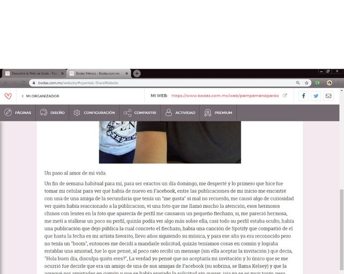 Les presento mi Web de Boda: luis + Anaïs 5