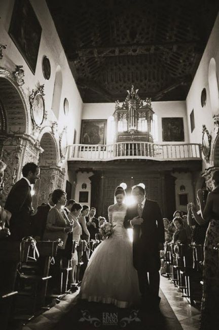 Orden de entrada y salida boda religiosa