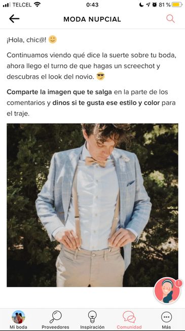 Haz screenshot y descubre el look de novio 3