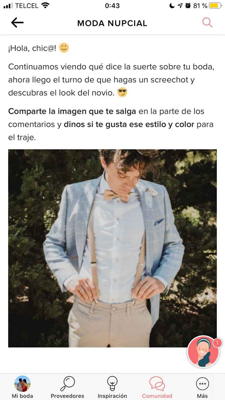 Haz screenshot y descubre el look de novio - 1