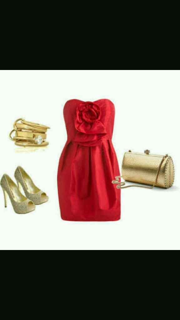 Damas en rojo con dorado!! - 2
