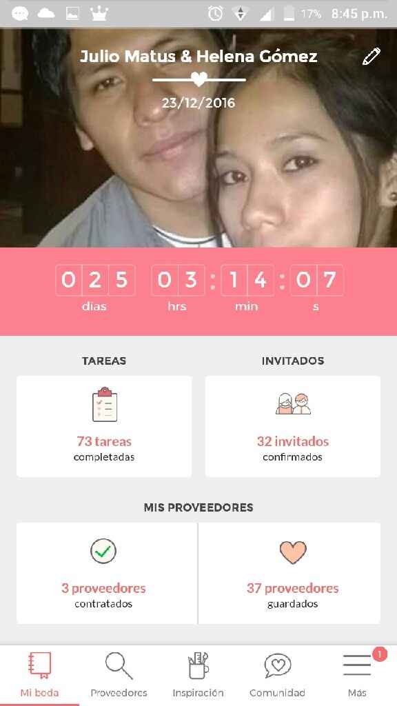 Cuantos días falta para su gran día? ??? - 1