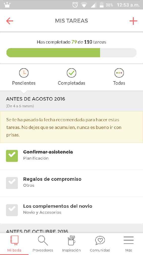 Cuántas tareas les faltan y a cuánto tiempo están? - 1