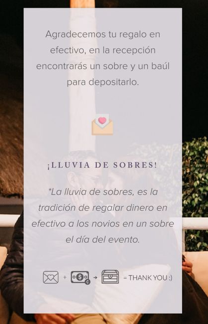 Ideas para pedir que el regalo sea en efectivo - 1