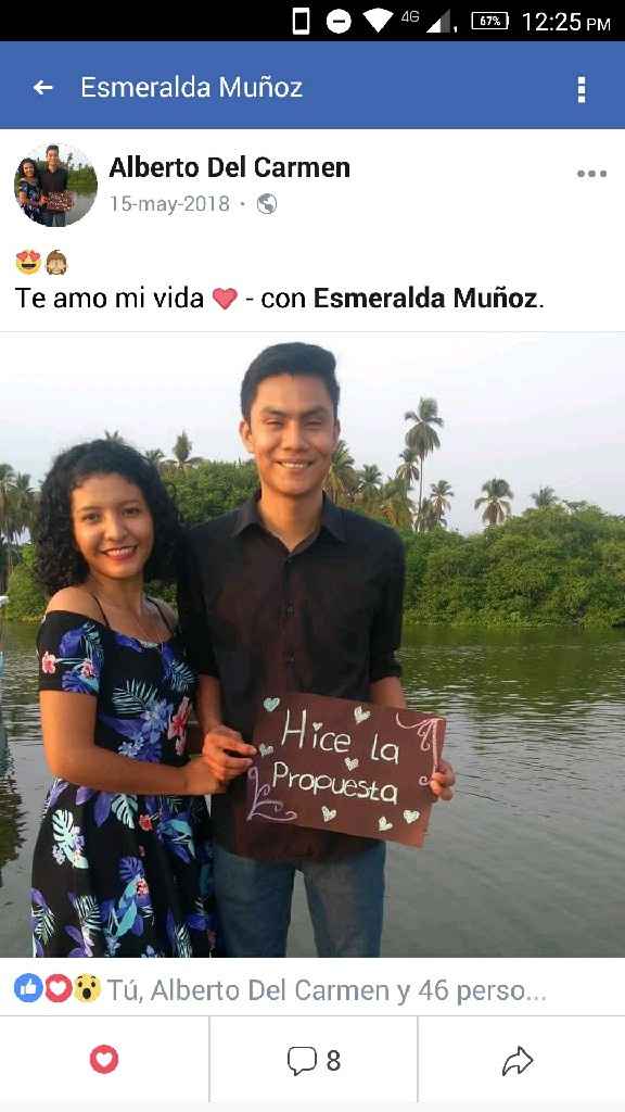 Como anunciaron su compromiso en redes sociales - 1