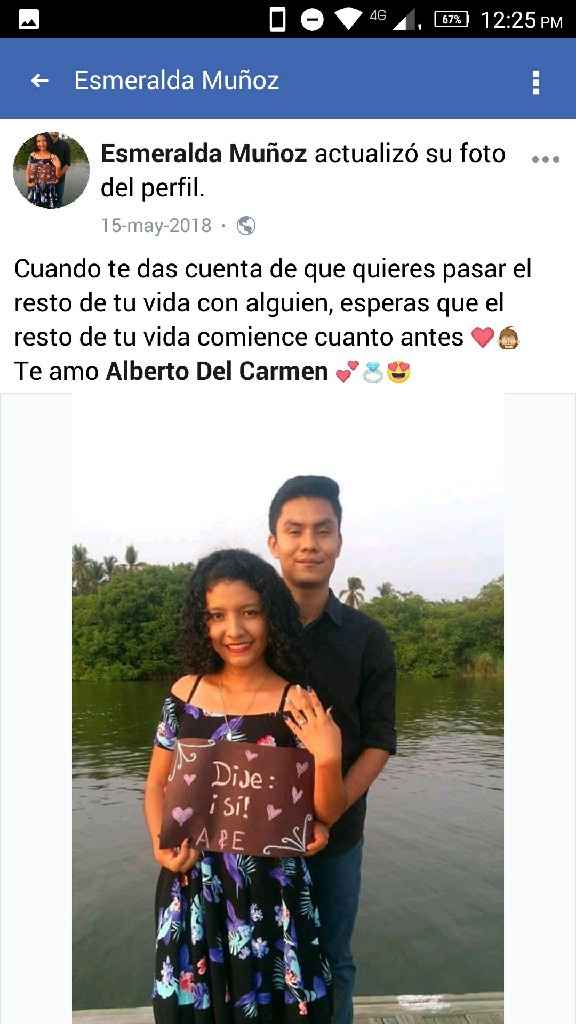 Como anunciaron su compromiso en redes sociales - 2