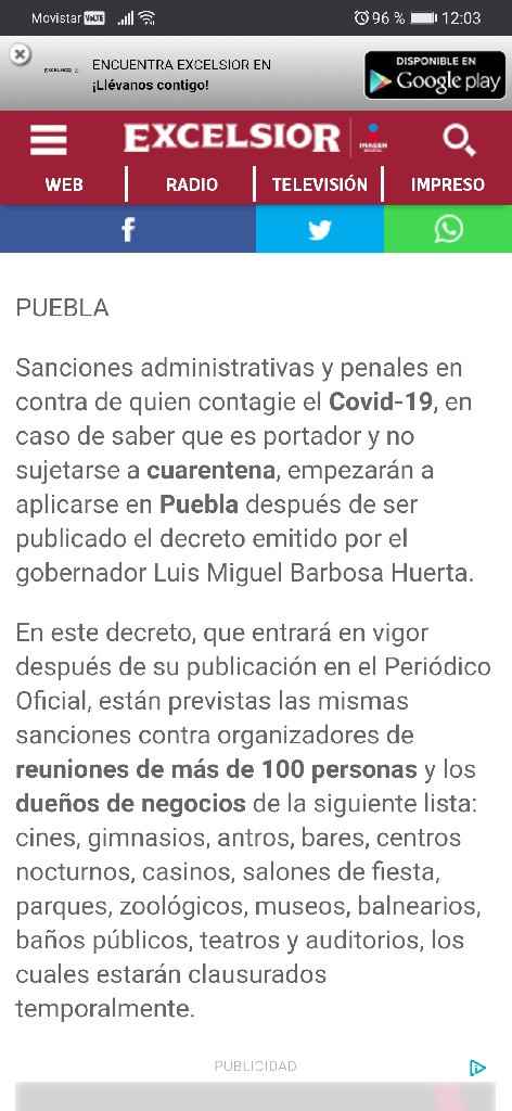 ⚠️suspenden bodas en Puebla⚠️ - 1