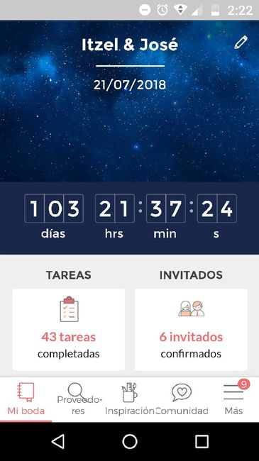 ¿Cuánto falta para que se casen? - 1