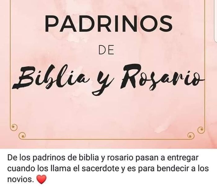 Los padrinos de velacion son los mismos que los de anillos 2